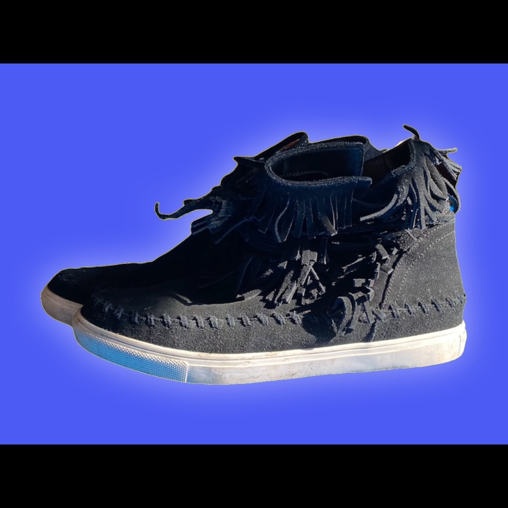 J/Slides NYC Women's Black Moccasin Booties Size 7 1/2